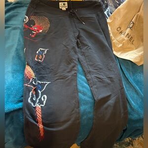 Lucky Brand Black Cotton Joggers